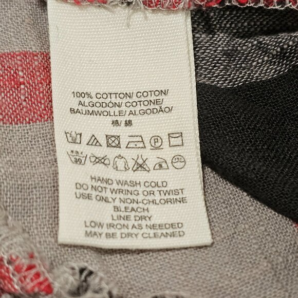 Free People Peppy Plaid Boho Top Oversized Shirt Women Size S Cotton - Picture 10 of 12